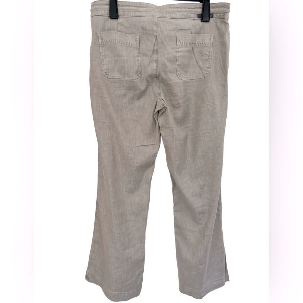 LEVEL 99 Petite wide leg linen blend drawstring waist pants size 29P. - Picture 4 of 7